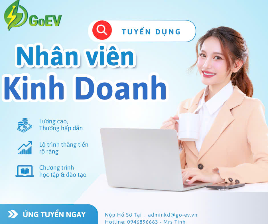 Tuyển dụng Nhân Viên Kinh Doanh Phát Triển Trạm sạc Go-ev
